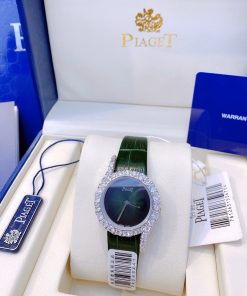 Đồng hồ Piaget nữ dây da màu xanh