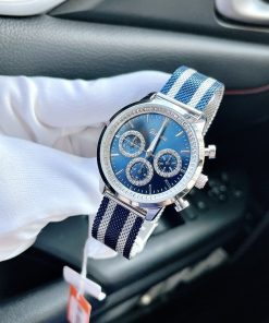 Đồng hồ Davena dây thép lưới mesh