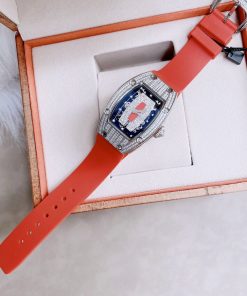 Đồng hồ Hanboro nữ chính hãng đính đá dây cao su phiên bản RM 36mm (1)