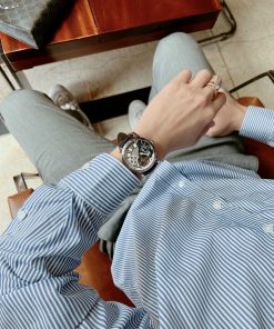 Đồng hồ Patek Philippe nam dây da màu đen