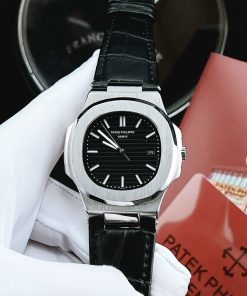 Đồng hồ Patek Philippe nam dây da màu đen