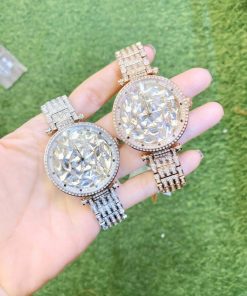 Đồng hồ Davena nữ chính hãng dây kim loại Davena Bling Bling 31586A 38mm (1)