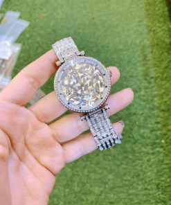 Đồng hồ Davena nữ chính hãng dây kim loại Davena Bling Bling 31586A 38mm (1)