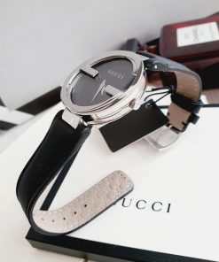 Đồng hồ Gucci nữ Like Auth dây da màu đen