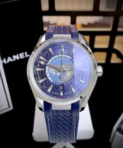 Đồng hồ Omega Seamaster Aqua Terra Worldtimer máy Nhật màu xanh (1)