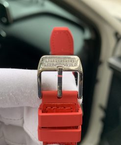 Đồng hồ Franck Muller nữ dây cao su màu đỏ