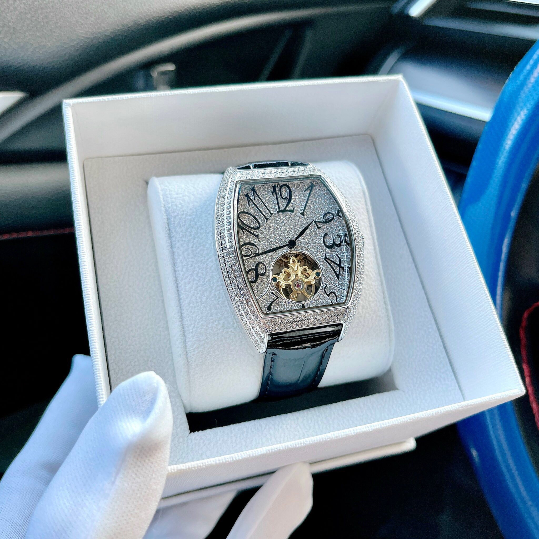 Đồng hồ Davena nam đính đá Đồng hồ Davena nam đính đá