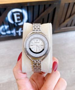 Đồng hồ swarovski nữ mặt tròn