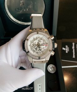 Đồng hồ Hublot nam dây cao su màu xám