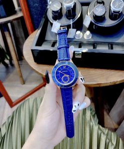 Đồng hồ Swarovski nữ dây da màu xanh dương