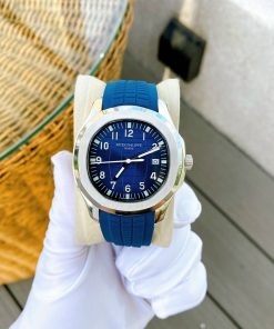 Đồng hồ Patek Philippe nam dây cao su màu xanh dương