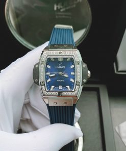 Đồng hồ Hublot dây cao su màu xanh dương