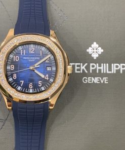 Đồng hồ Patek Philippe dây cao su màu xanh