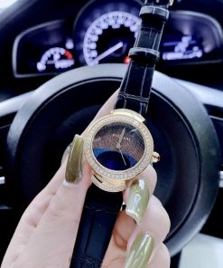 Đồng hồ Bvlgari nữ dây da màu đen