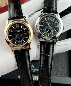 Đồng hồ Patek Philippe nam dây da màu đen