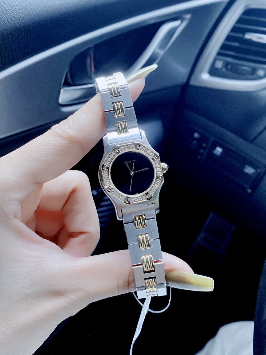 Đồng hồ nữ đính đá Cartier Đồng hồ nữ đính đá Cartier