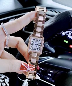 Đồng hồ Cartier nữ dây kim loại