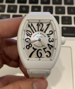 Đồng hồ Franck Muller nữ dây cao su màu trắng