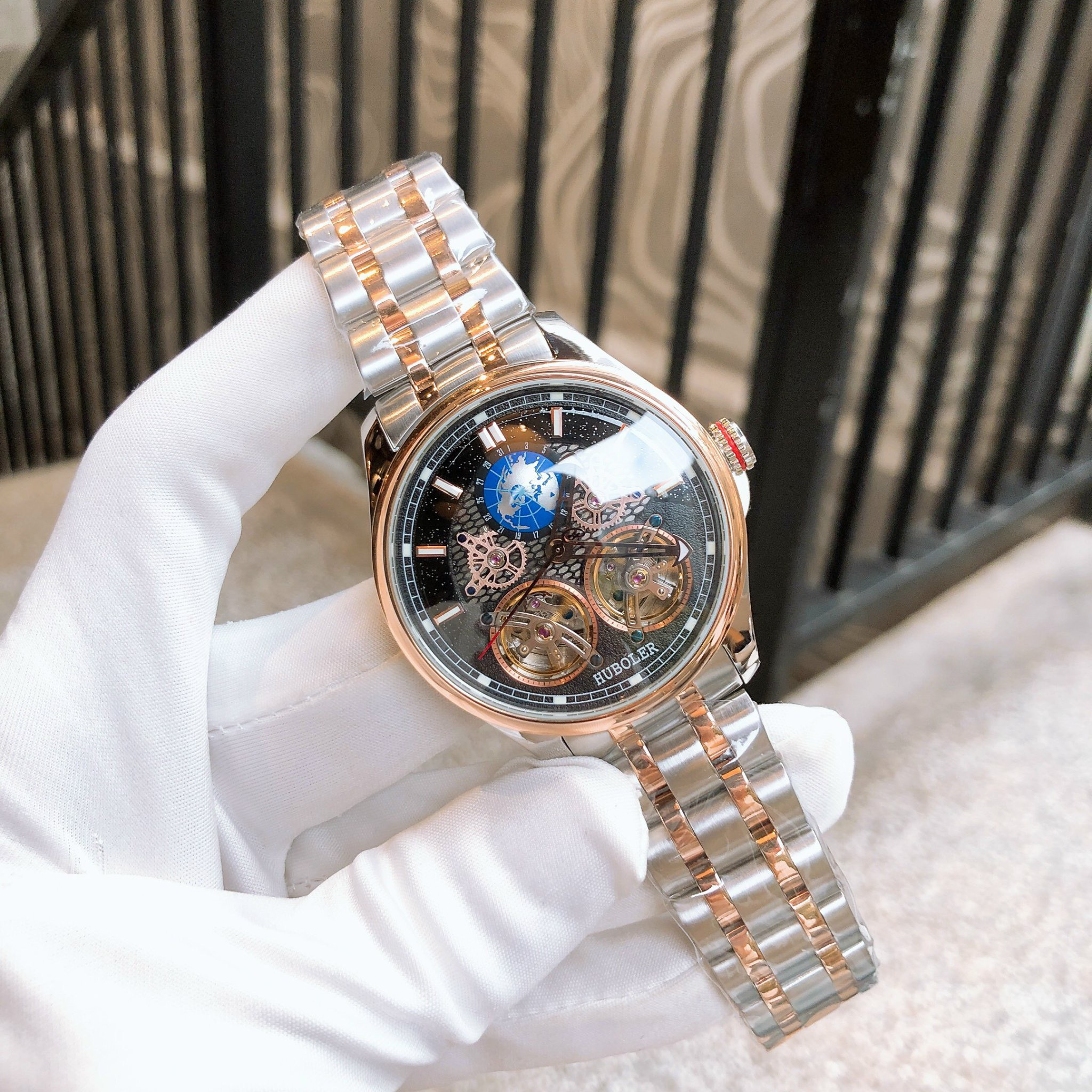 Đồng hồ Huboler máy cơ automatic Đồng hồ Huboler máy cơ automatic