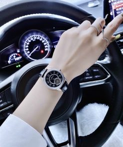 Đồng hồ Jaeger Lecoultre nữ dây da màu đen