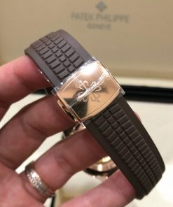 Đồng hồ Patek Philippe dây cao su màu nâu