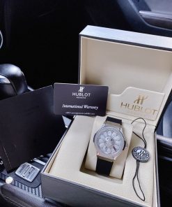Đồng hồ Hublot nữ dây cao su màu đen