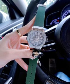 Đồng hồ Hublot nữ dây cao su màu xanh lá cây