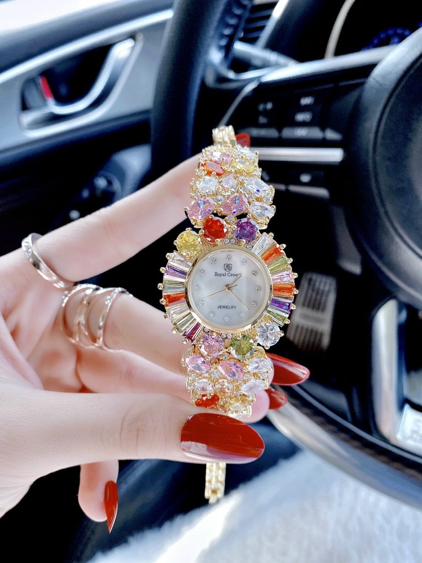 Đồng hồ Royal Crown nữ đính đá Đồng hồ Royal Crown nữ đính đá