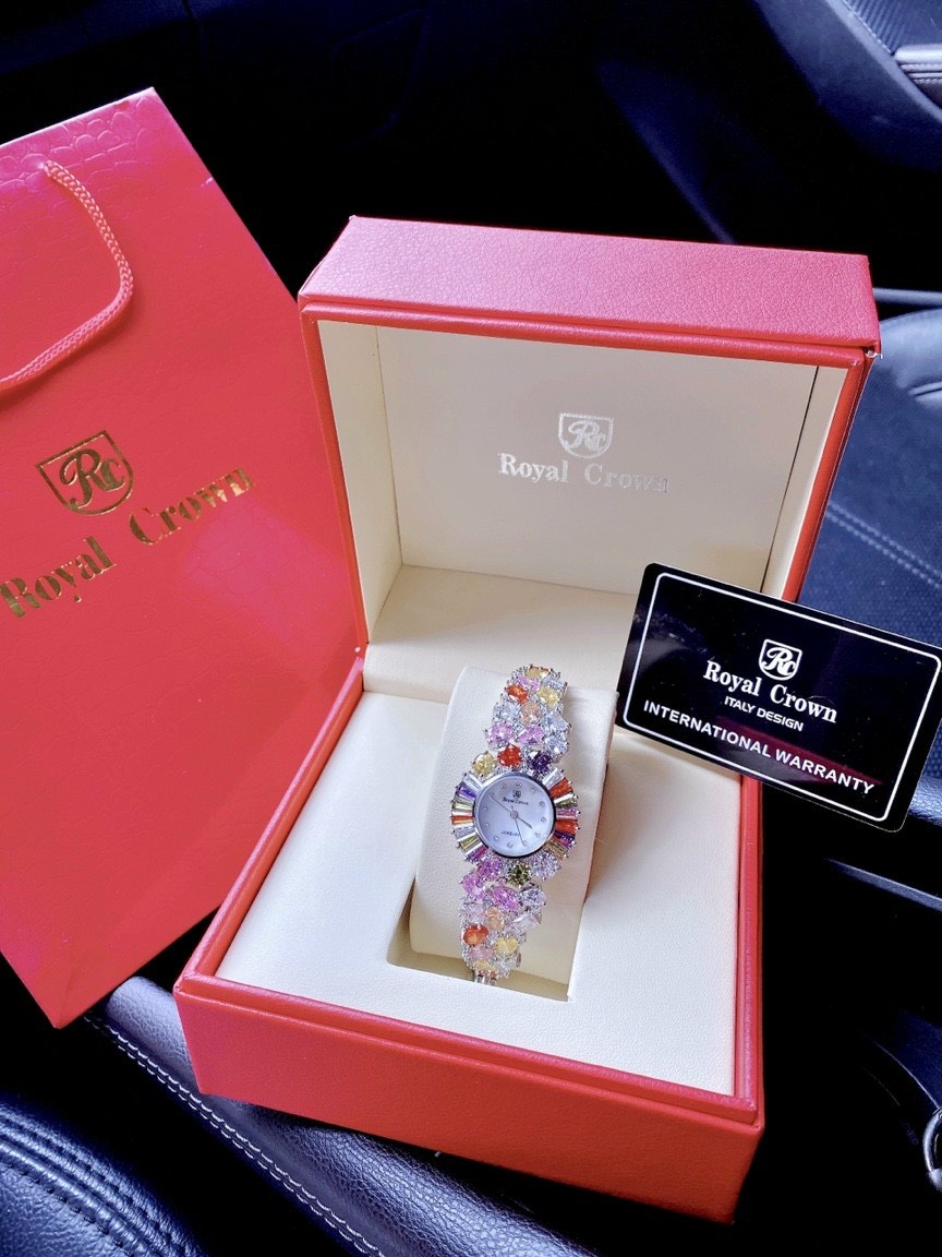 Đồng hồ nữ đính đá Royal Crown Đồng hồ nữ đính đá Royal Crown