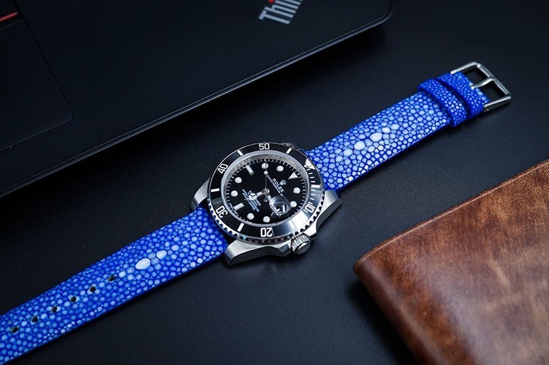 CHI TIẾT VỀ DÂY ĐỒNG HỒ DA CÁ ĐUỐI CAO CẤP