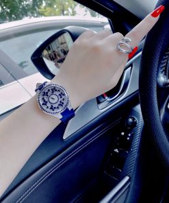 Đồng hồ Graff nữ dây da màu xanh