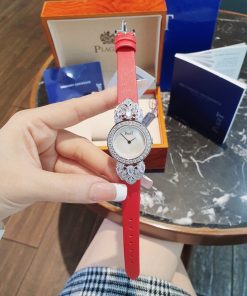 Đồng hồ Piaget nữ dây da màu đỏ