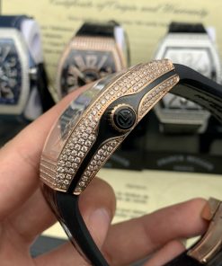 Đồng hồ Franck Muller đính full kim cương nhân tạo