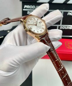 Đồng hồ Omega nam dây da màu nâu