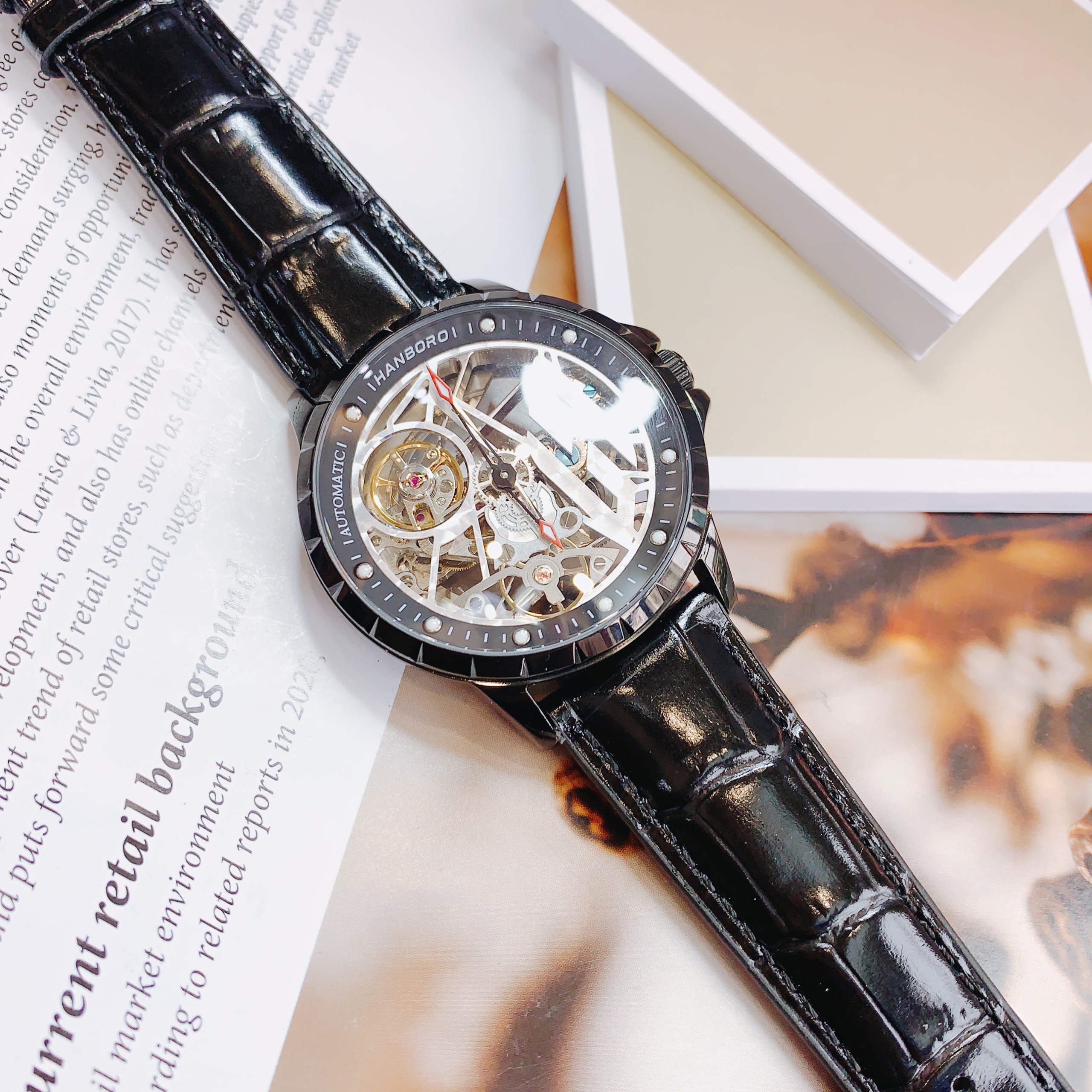 Đồng hồ cơ nam Hanboro by Huboler Đồng hồ cơ nam Hanboro by Huboler