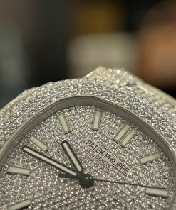 Đồng hồ Patek Philippe đính full kim cương nhân tạo