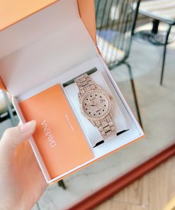Đồng hồ Davena nữ chính hãng xách tay mặt tròn Rose Gold (6)