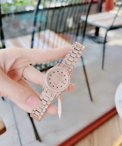 Đồng hồ Davena nữ chính hãng xách tay mặt tròn Rose Gold (6)