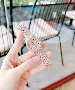 Đồng hồ Davena nữ chính hãng xách tay mặt tròn Rose Gold (6)