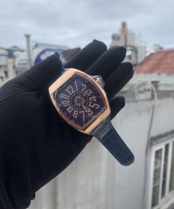 Đồng hồ Franck Muller nam dây cao su màu xanh dương