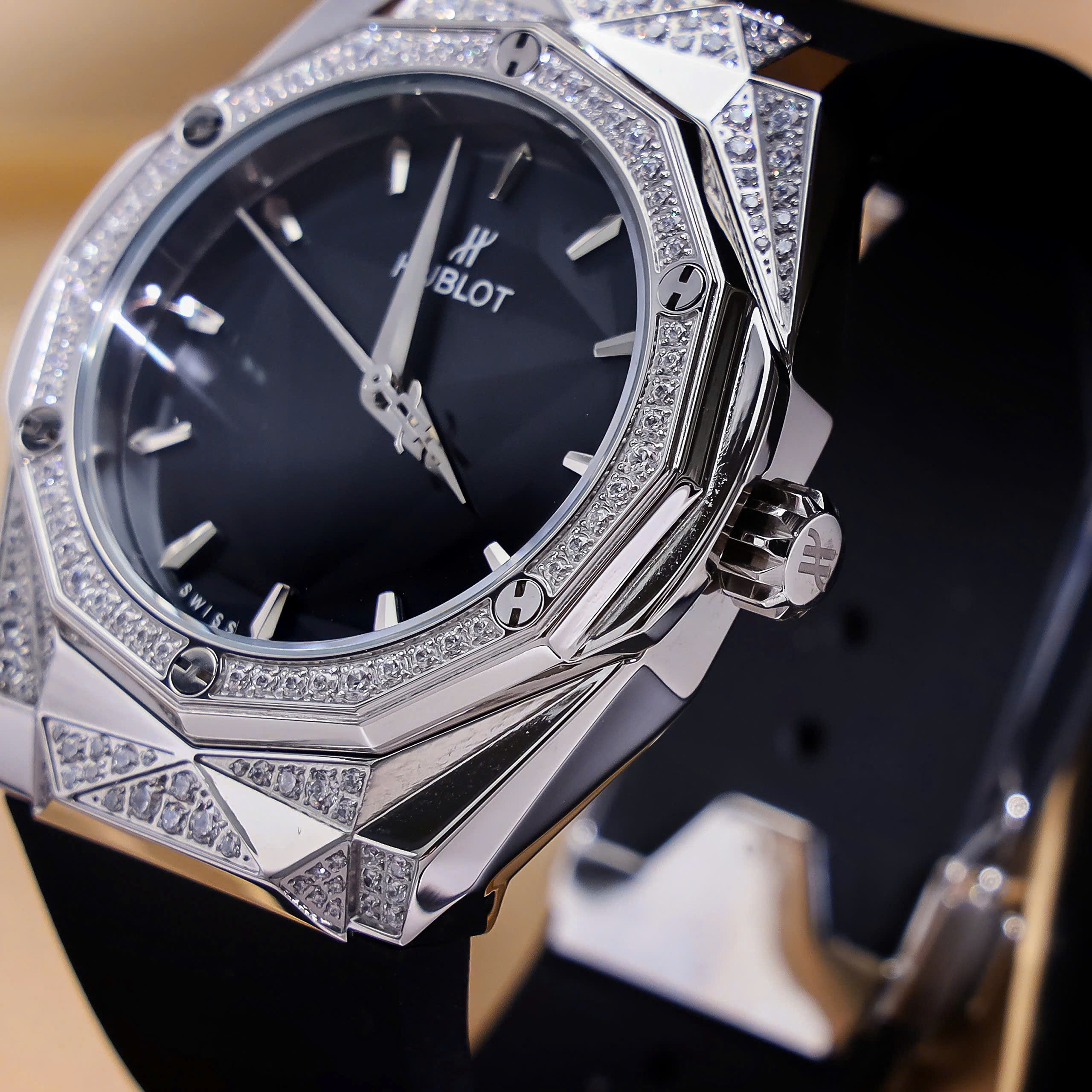 Đồng hồ Hublot Classic Fusion Orlinski Titanium Super Fake Nhật nam 44mm (4)