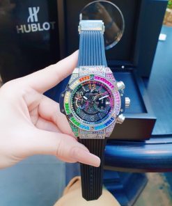 Đồng hồ Hublot đính đá máy cơ Nhật