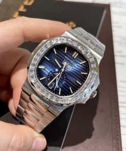 Đồng hồ Patek Philippe nam đính đá Baguette
