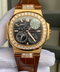 Đồng hồ Patek Philippe nam đính đá Baguette