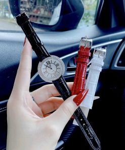 Đồng hồ Royal Crown nữ mặt tròn đính đá