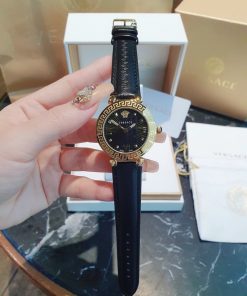 Đồng hồ Versace nữ dây da màu đen