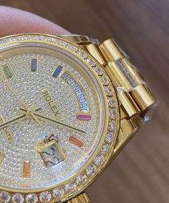 Đồng hồ nam siêu cấp Rolex Day-Date Full Diamond