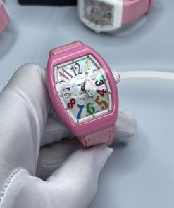 Đồng hồ nữ màu hồng Franck Muller V32