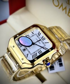 Đồng hồ Cartier mặt vuông máy cơ