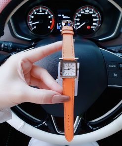 Đồng hồ Hermes nữ màu cam